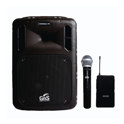 GNS GA-300F 충전식 이동형 무선앰프 2채널, 300W, USB, 에코, 녹음