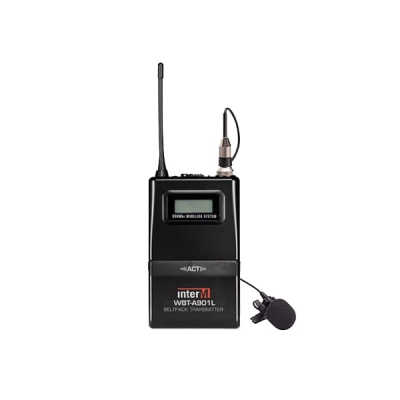 [인터엠] WBT-A901L, 무선 벨트팩 송신기 & 핀마이크/ 900MHz
